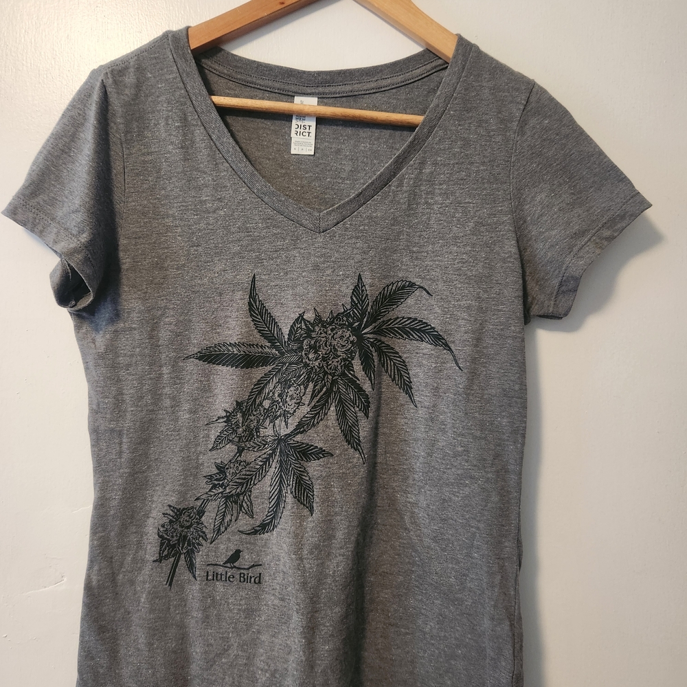 District Gray Fitted Graphic Tee